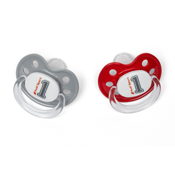 Audi Sport Schnuller 2-er Set mit Band